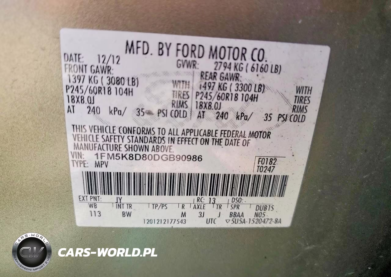2013 Ford Explorer Xlt VIN:1FM5K8D80DGB90986 - 13