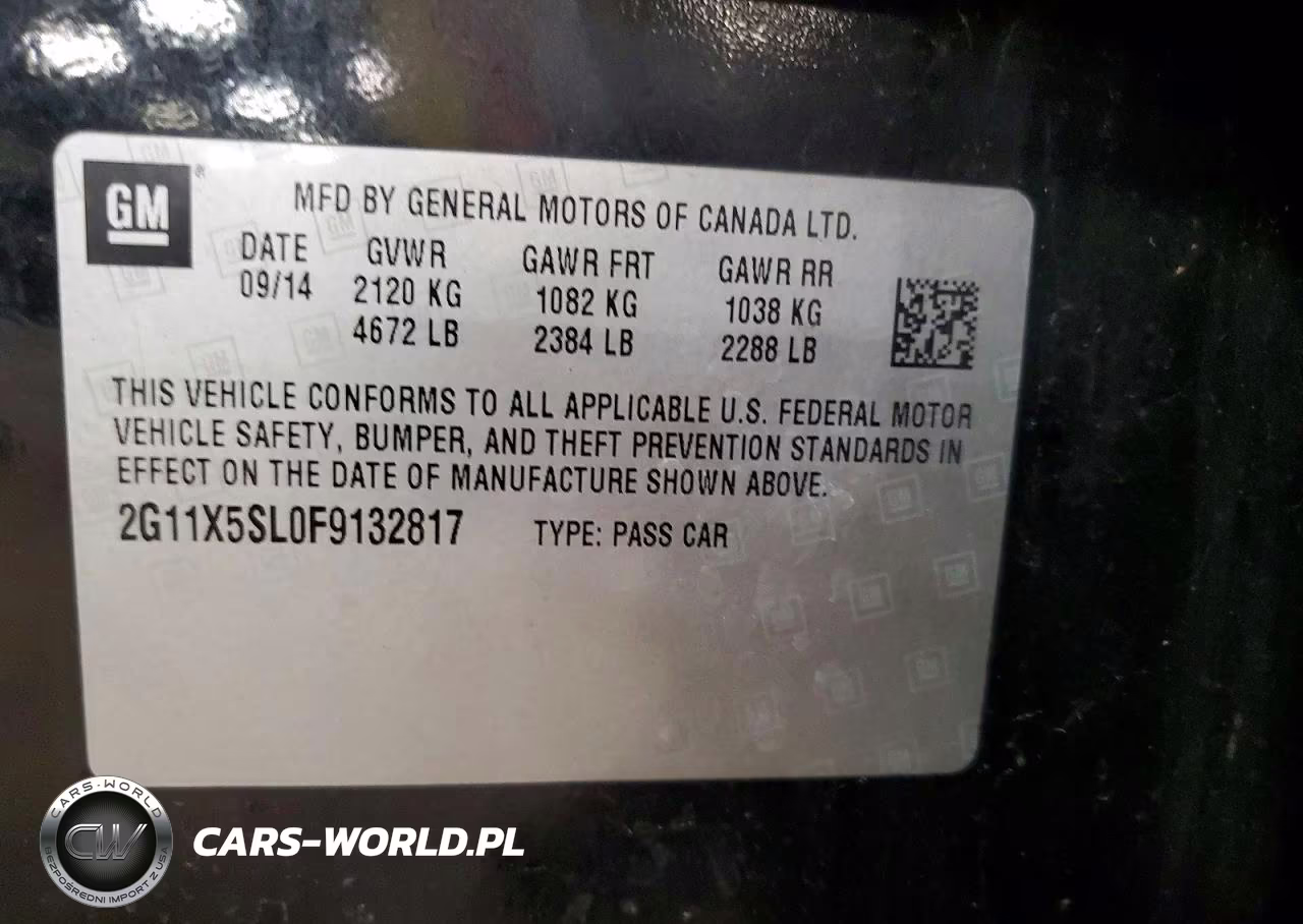 2015 Chevrolet Impala Ls VIN:2G11X5SL0F9132817 - 12