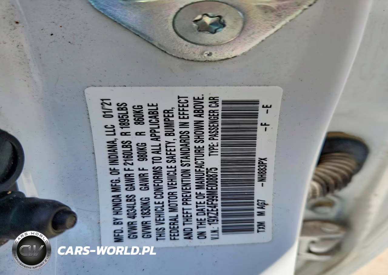 2021 Honda Insight Touring VIN:19XZE4F99ME008875 - 12