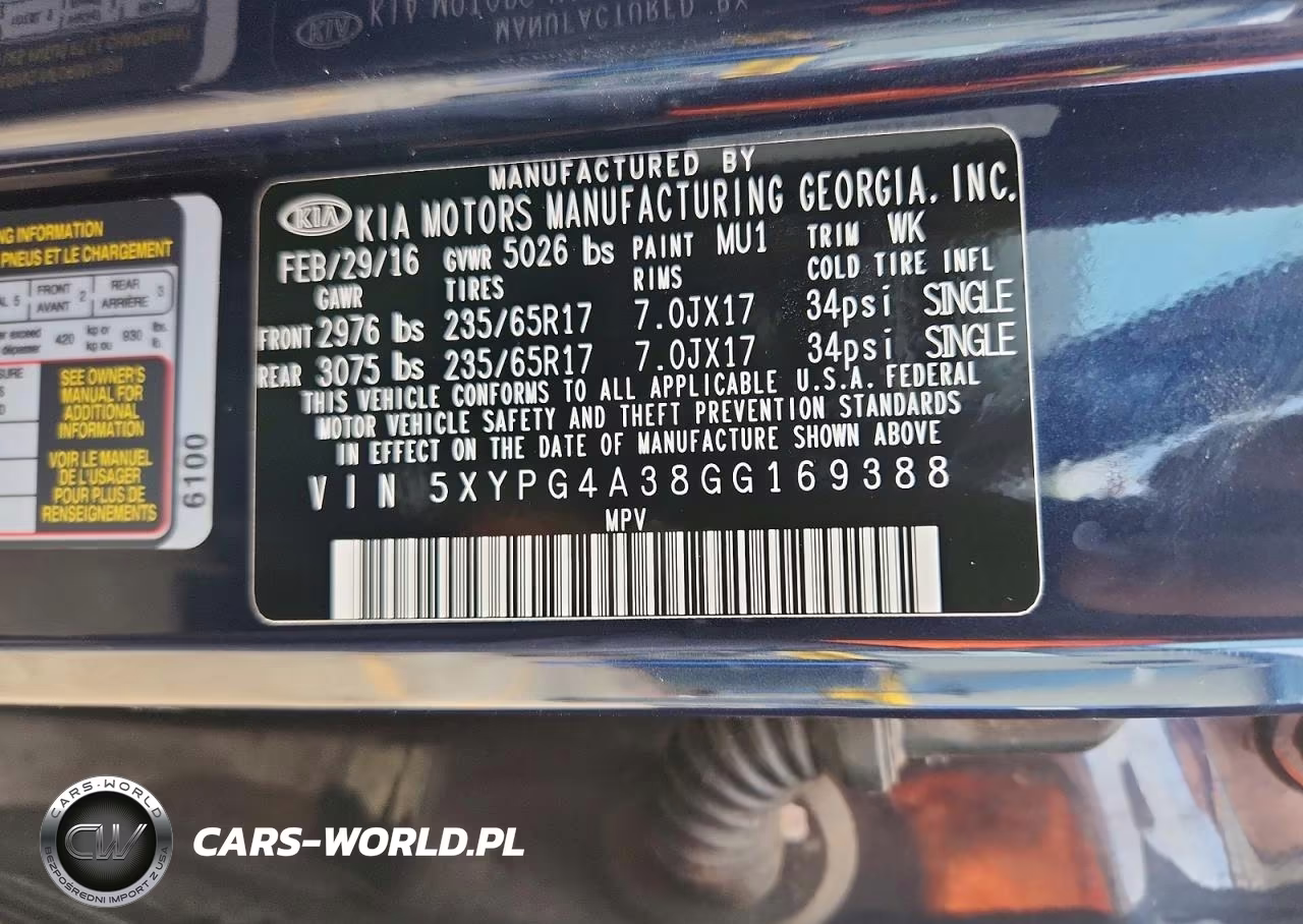 2016 Kia Sorento Lx VIN:5XYPG4A38GG169388 - 13