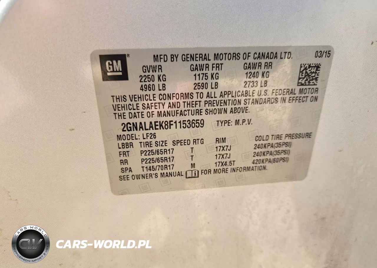 2015 Chevrolet Equinox Ls VIN:2GNALAEK8F1153659 - 13