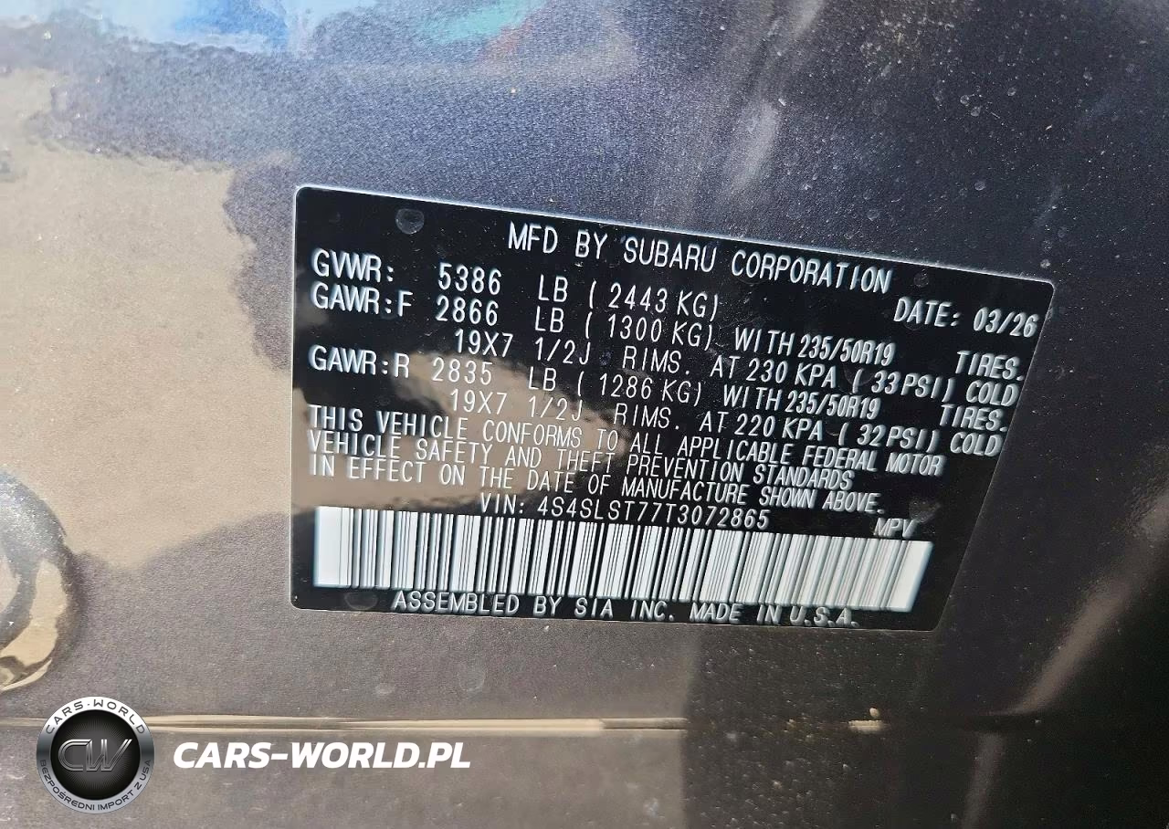 2026 Subaru Forester Touring VIN:4S4SLST77T3072865 - 13