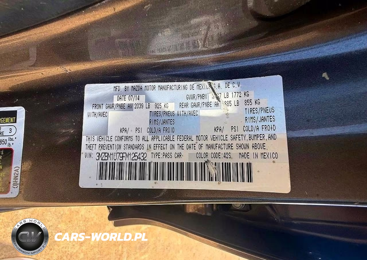 2015 Mazda 3 Sport VIN:3MZBM1U79FM125432 - 10