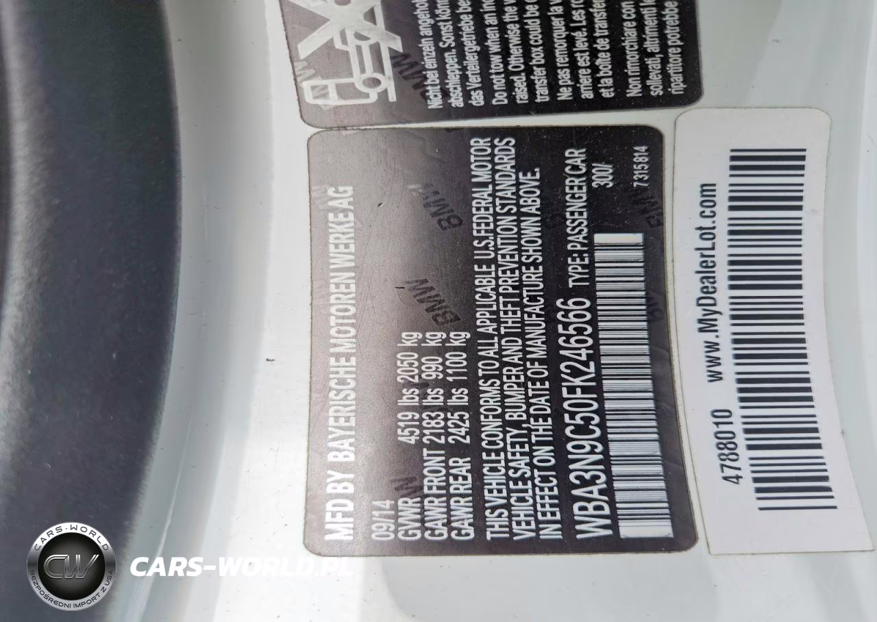 2015 BMW 428 Xi VIN:WBA3N9C50FK246566 - 12