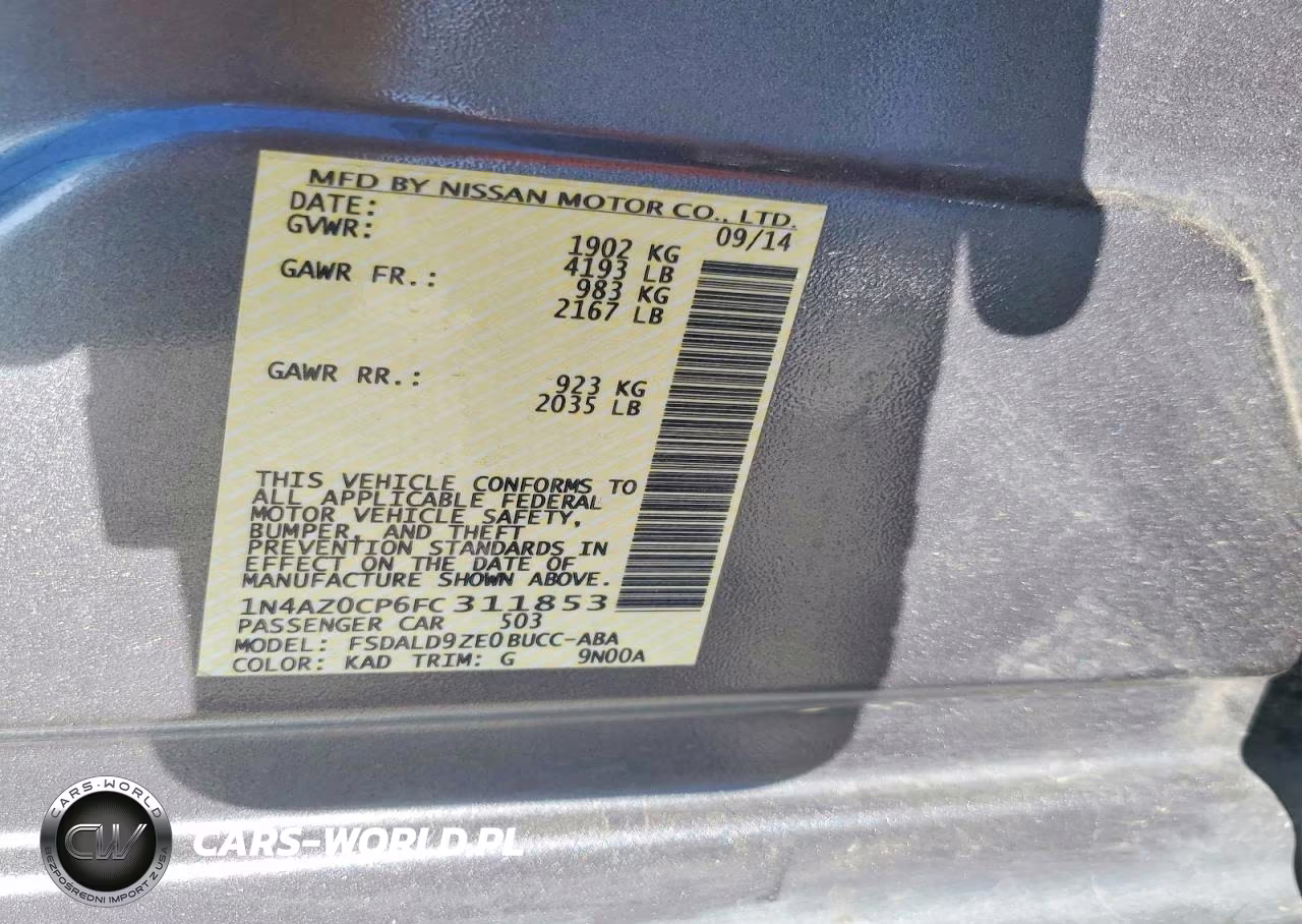 2015 Nissan Leaf Sv VIN:1N4AZ0CP6FC311853 - 12