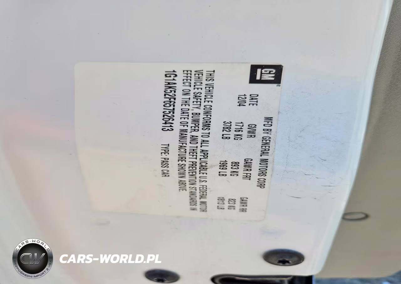 2005 Chevrolet Cobalt VIN:1G1AK52F657526413 - 12