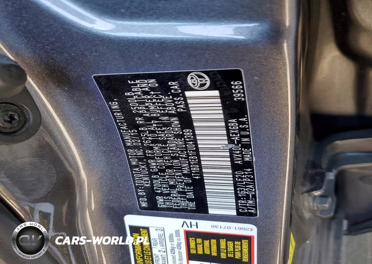 2015 Toyota Avalon Hybrid Xle Touring VIN:4T1BD1EB1FU041389 - 12