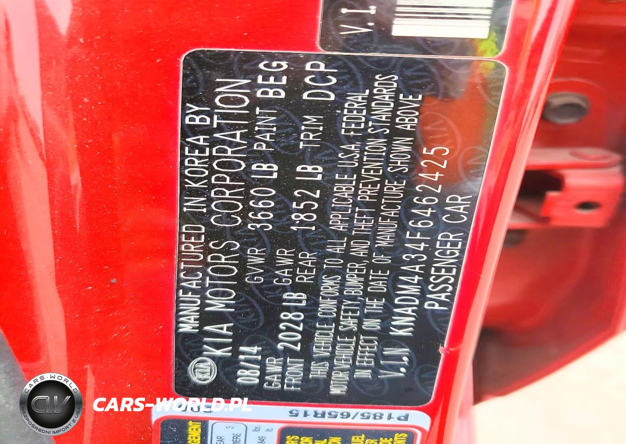 2015 Kia Rio Lx VIN:KNADM4A34F6462425 - 12