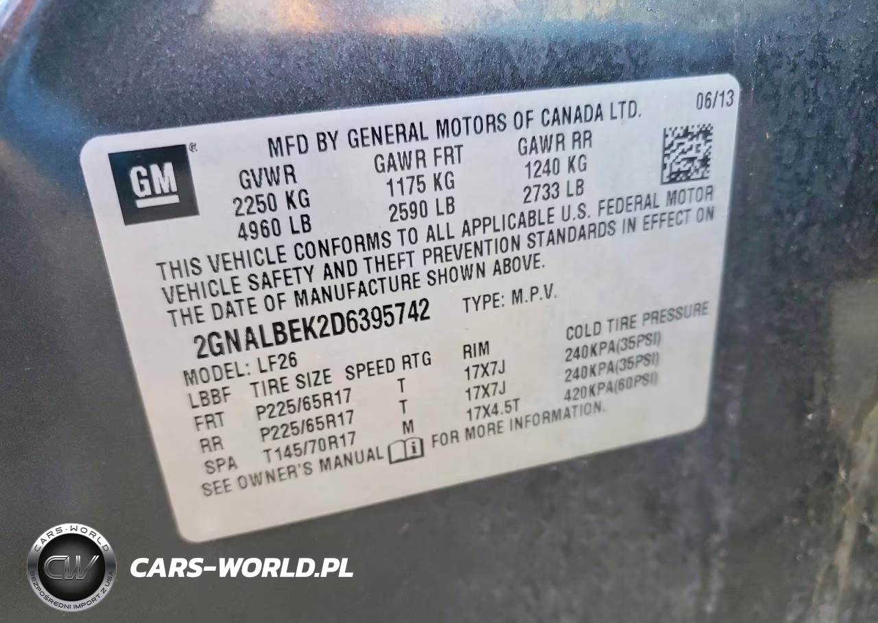 2013 Chevrolet Equinox Ls VIN:2GNALBEK2D6395742 - 13