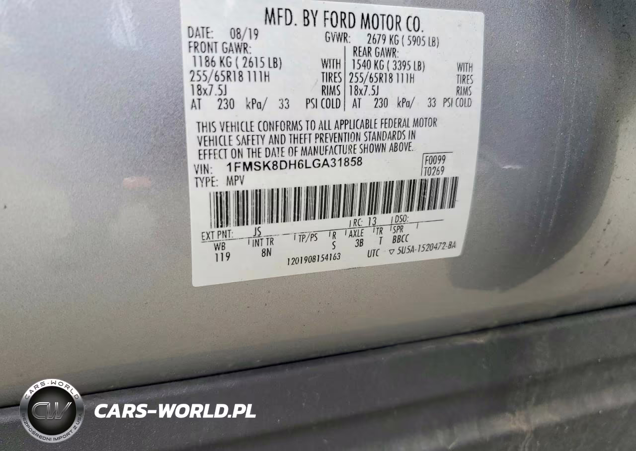 2020 Ford Explorer Xlt VIN:1FMSK8DH6LGA31858 - 14