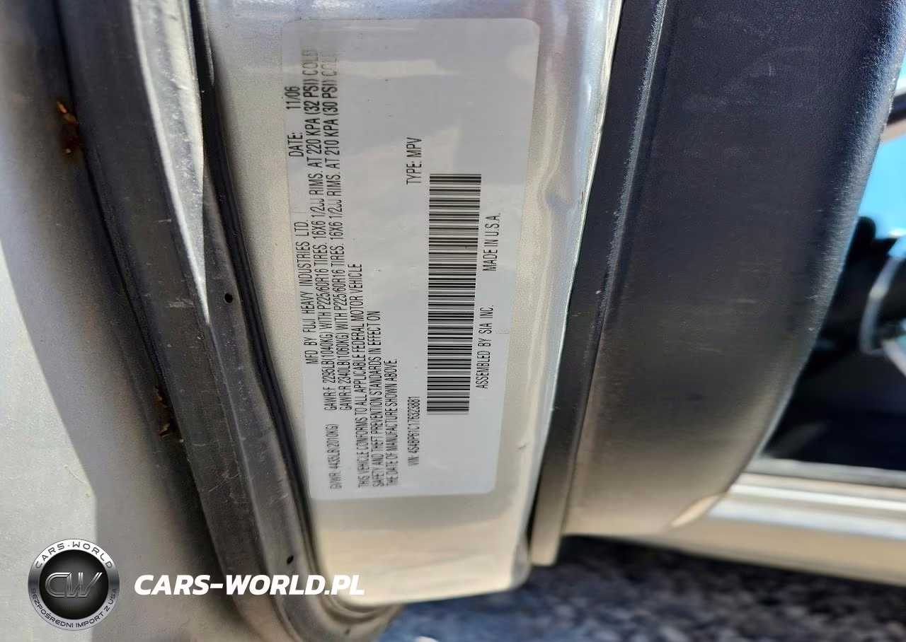 2007 Subaru Outback Outback 2.5I VIN:4S4BP61C176323881 - 12