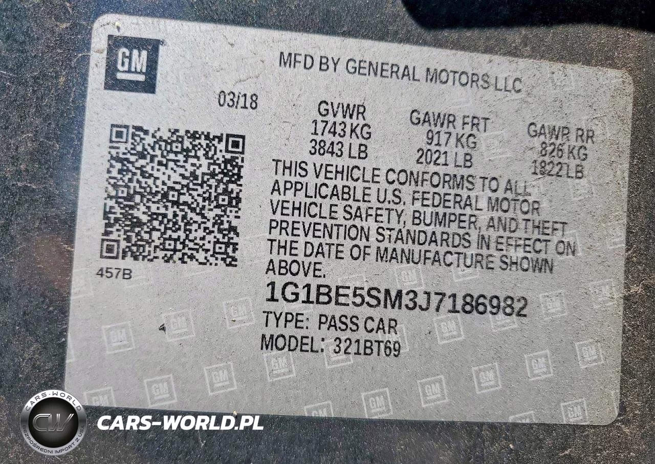 2018 Chevrolet Cruze Lt VIN:1G1BE5SM3J7186982 - 12