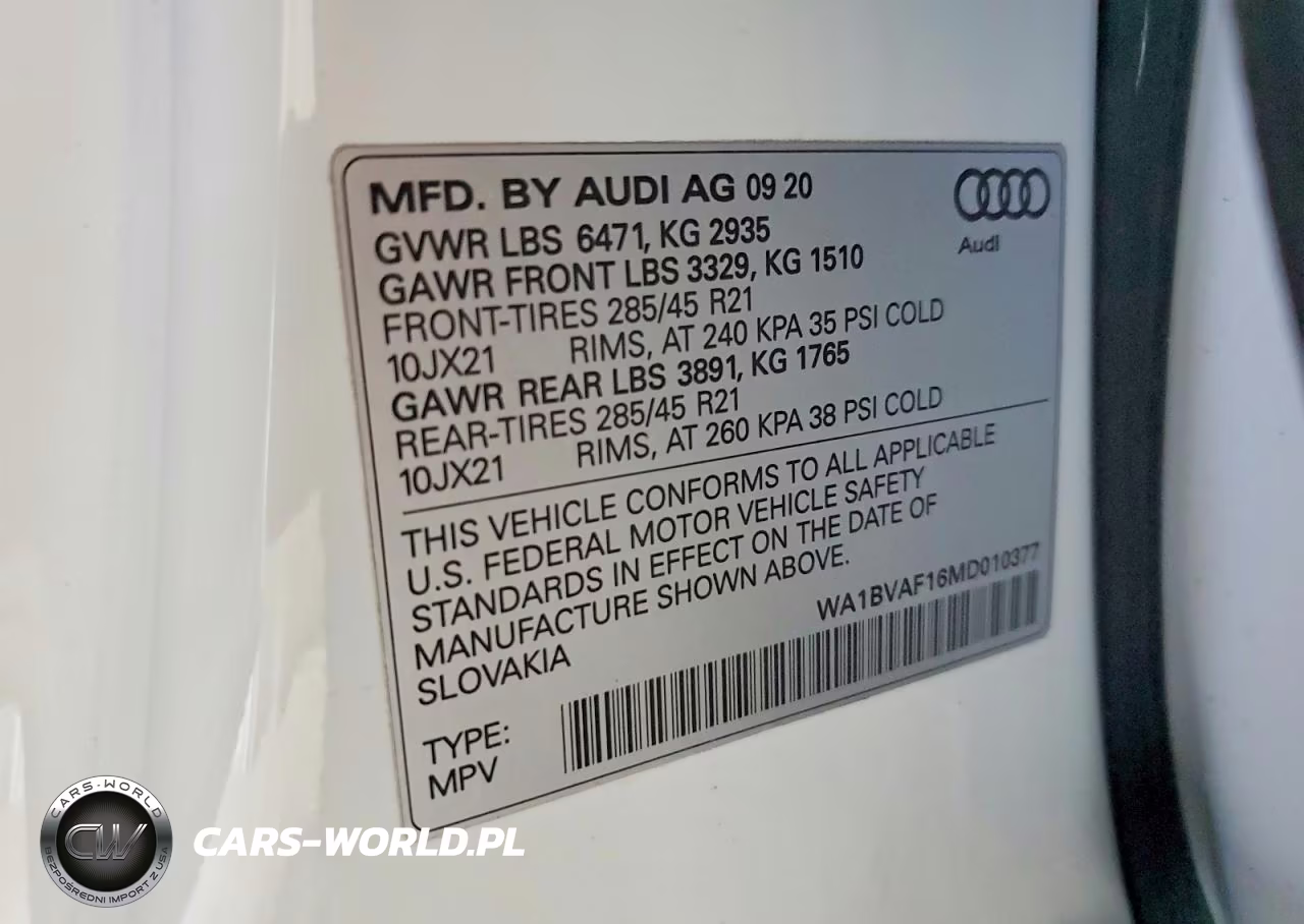 2021 Audi Q8 Premium Plus VIN:WA1BVAF16MD010377 - 14