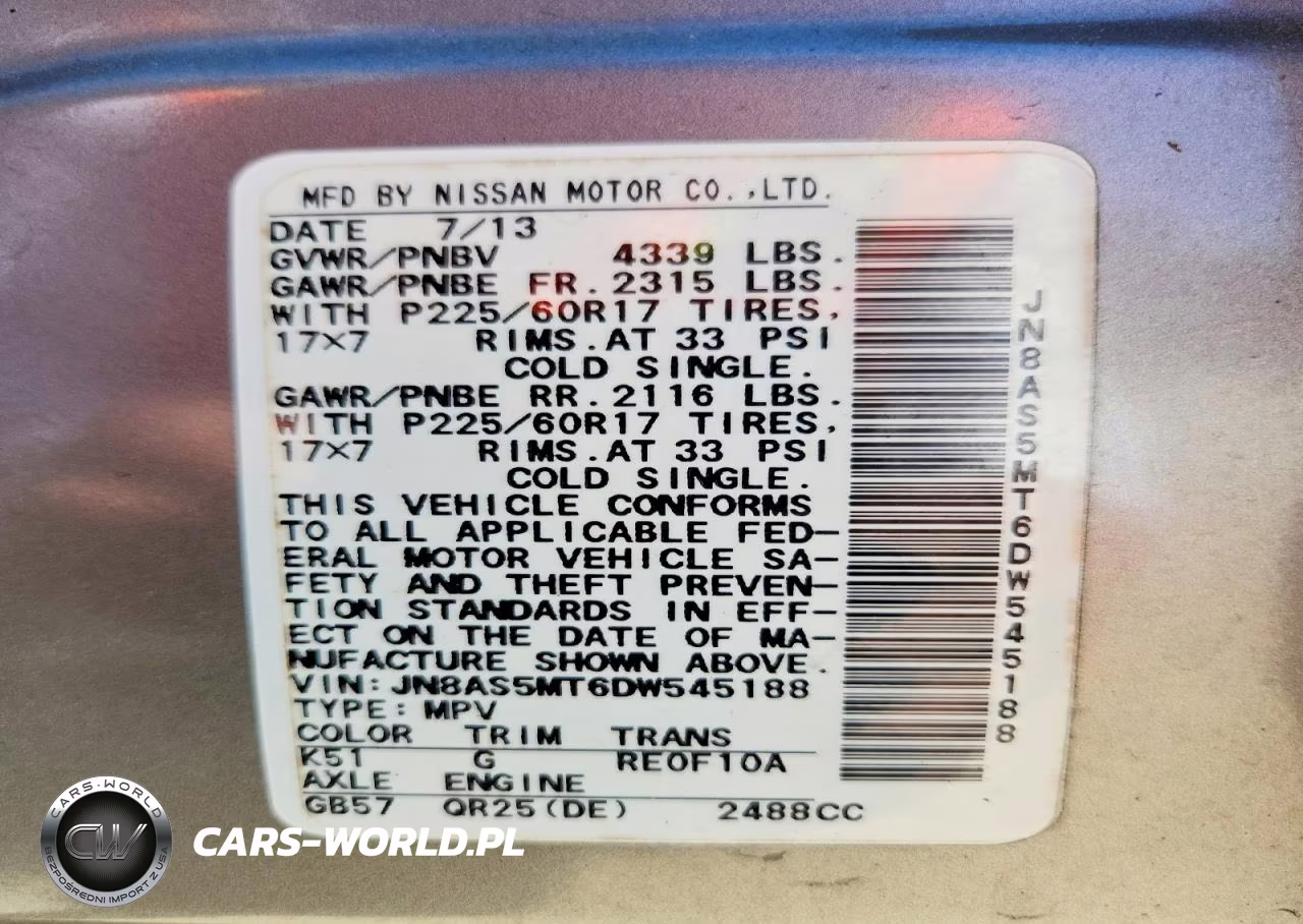 2013 Nissan Rogue S VIN:JN8AS5MT6DW545188 - 14