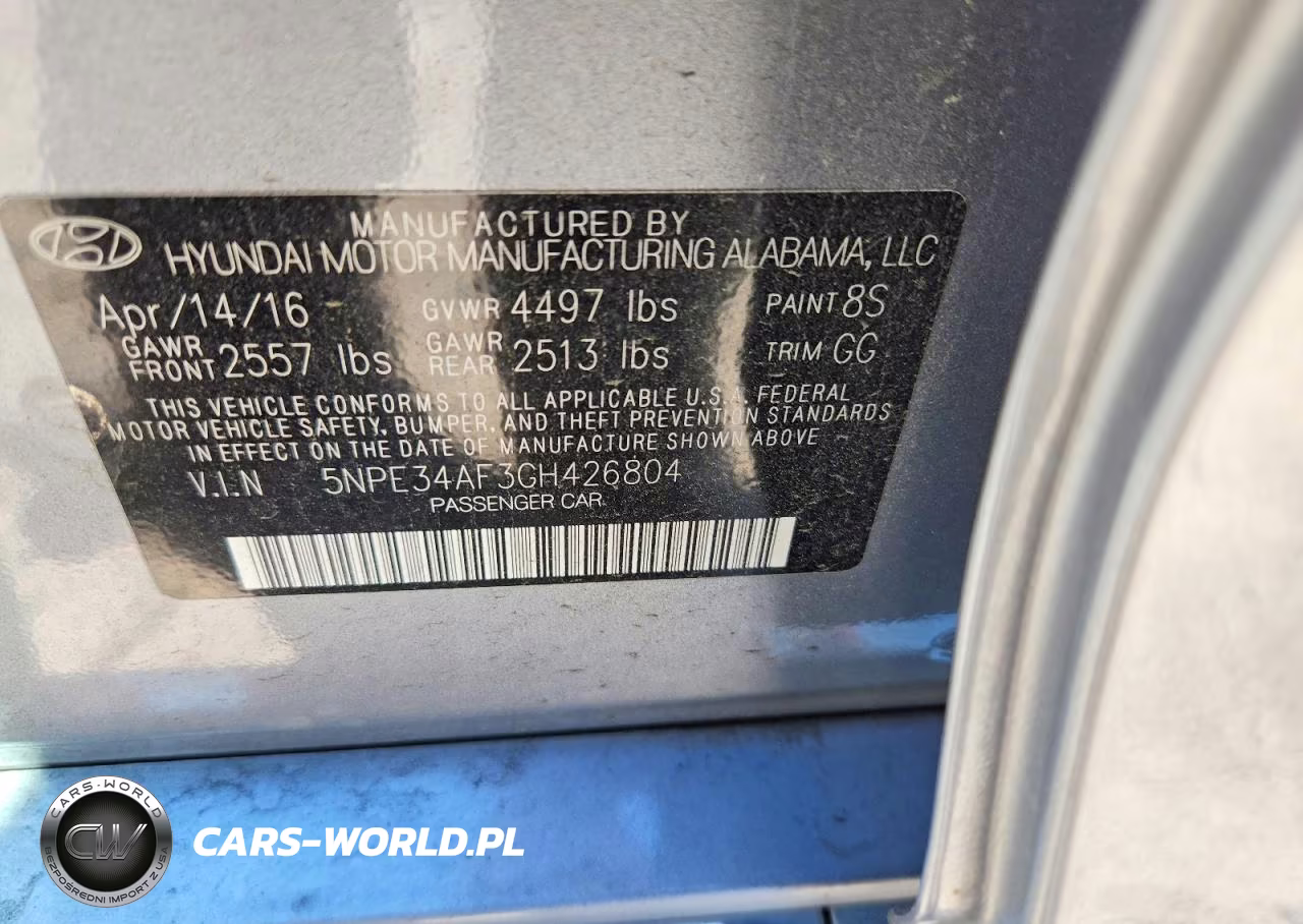 2016 Hyundai Sonata Limited VIN:5NPE34AF3GH426804 - 12