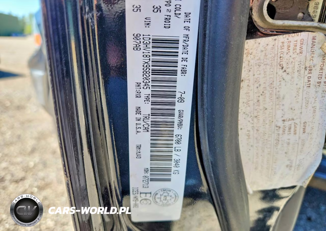 2009 Dodge Ram 1500 VIN:1D3HV18TX9S820345 - 12