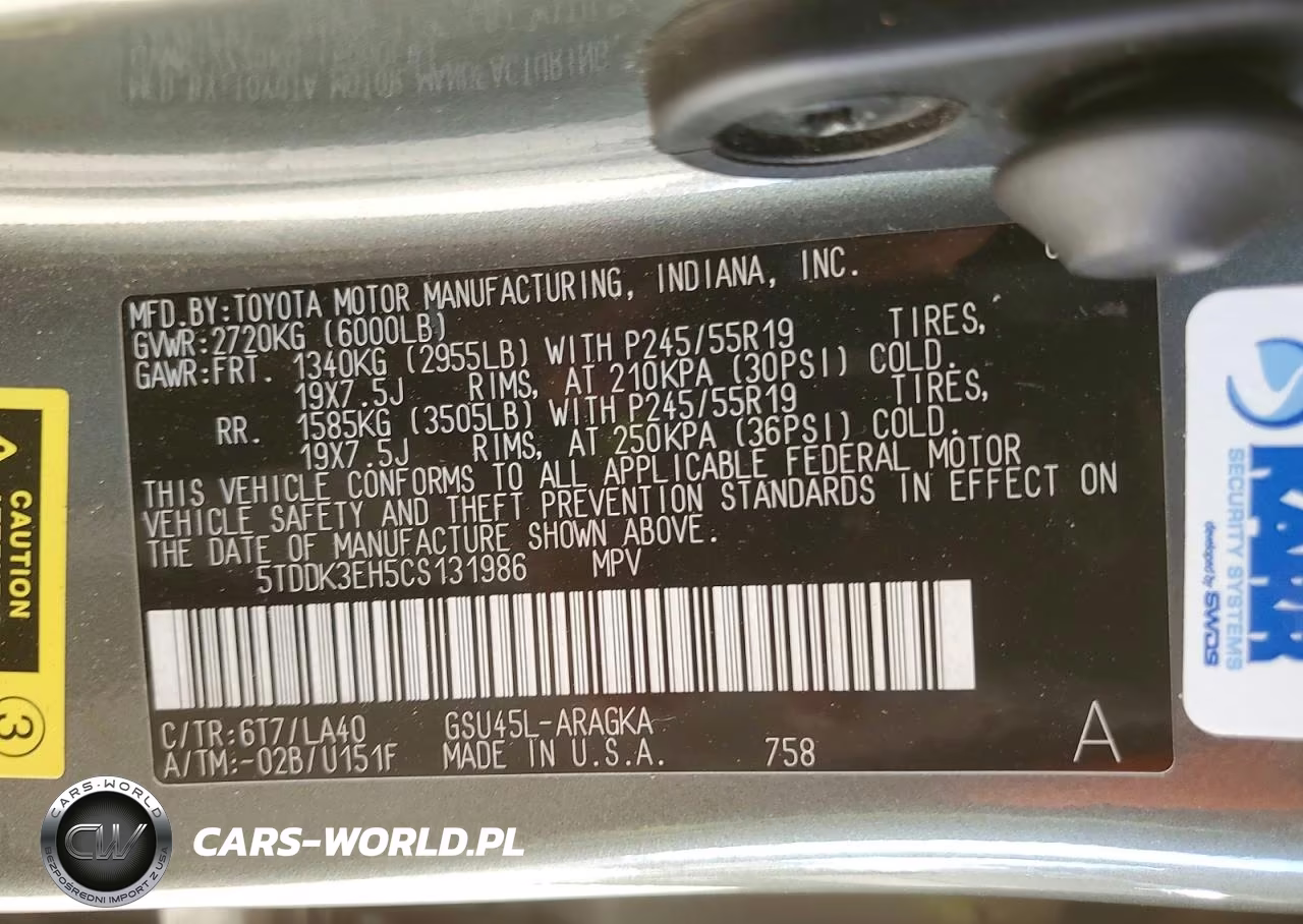 2012 Toyota Highlander Limited VIN:5TDDK3EH5CS131986 - 13