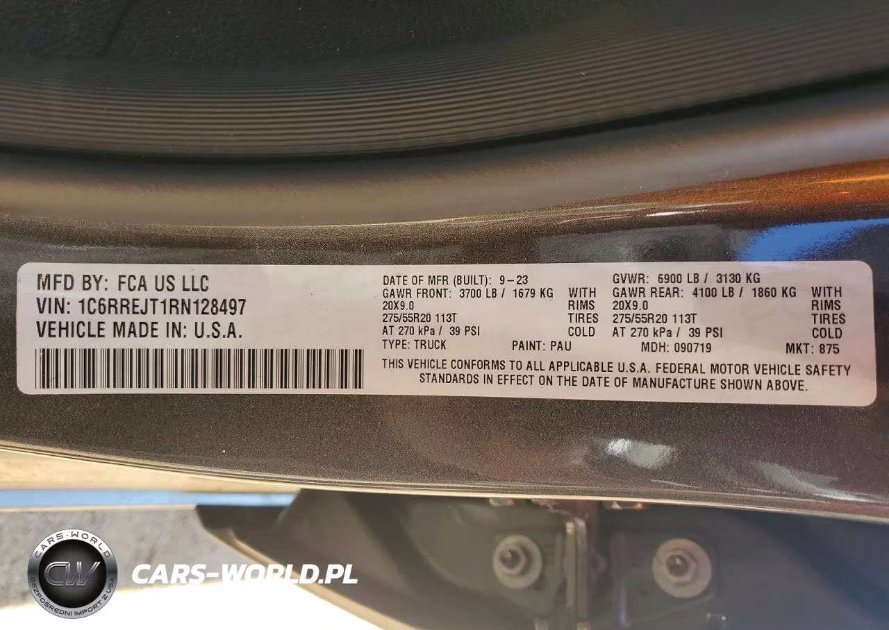 2024 Ram 1500 Laramie VIN:1C6RREJT1RN128497 - 13