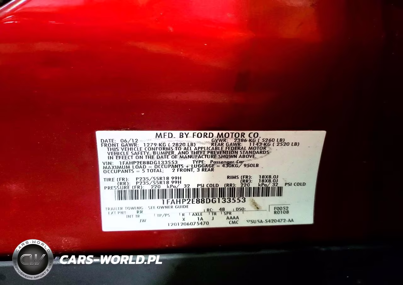 2013 Ford Taurus Sel VIN:1FAHP2E88DG133553 - 12