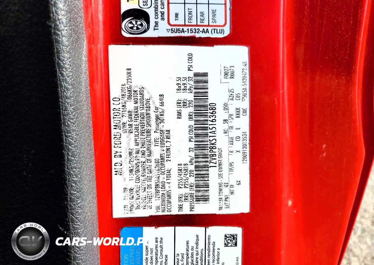 2010 Ford Mustang Shelby Gt500 VIN:1ZVBP8KS1A5163680 - 12