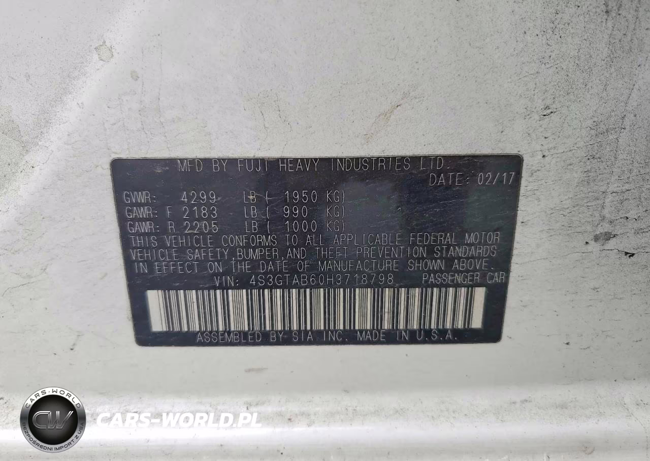 2017 Subaru Impreza Premium VIN:4S3GTAB60H3718798 - 13