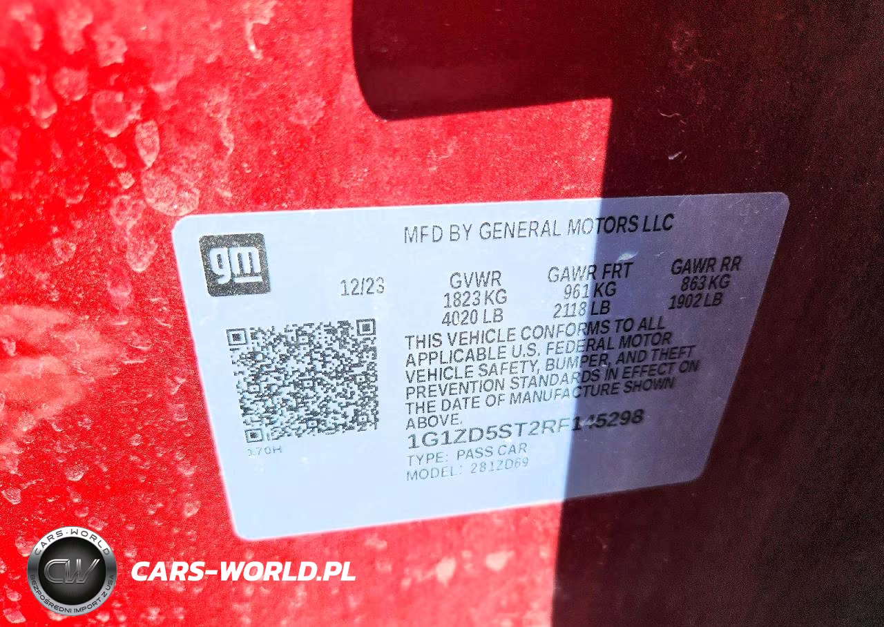 2024 Chevrolet Malibu Lt VIN:1G1ZD5ST2RF145298 - 12