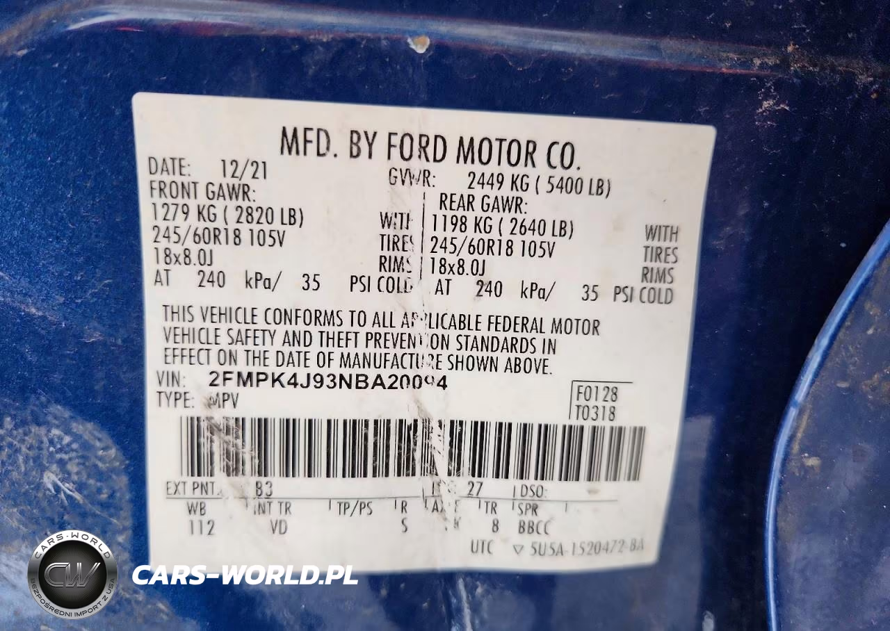 2022 Ford Edge Sel VIN:2FMPK4J93NBA20094 - 12