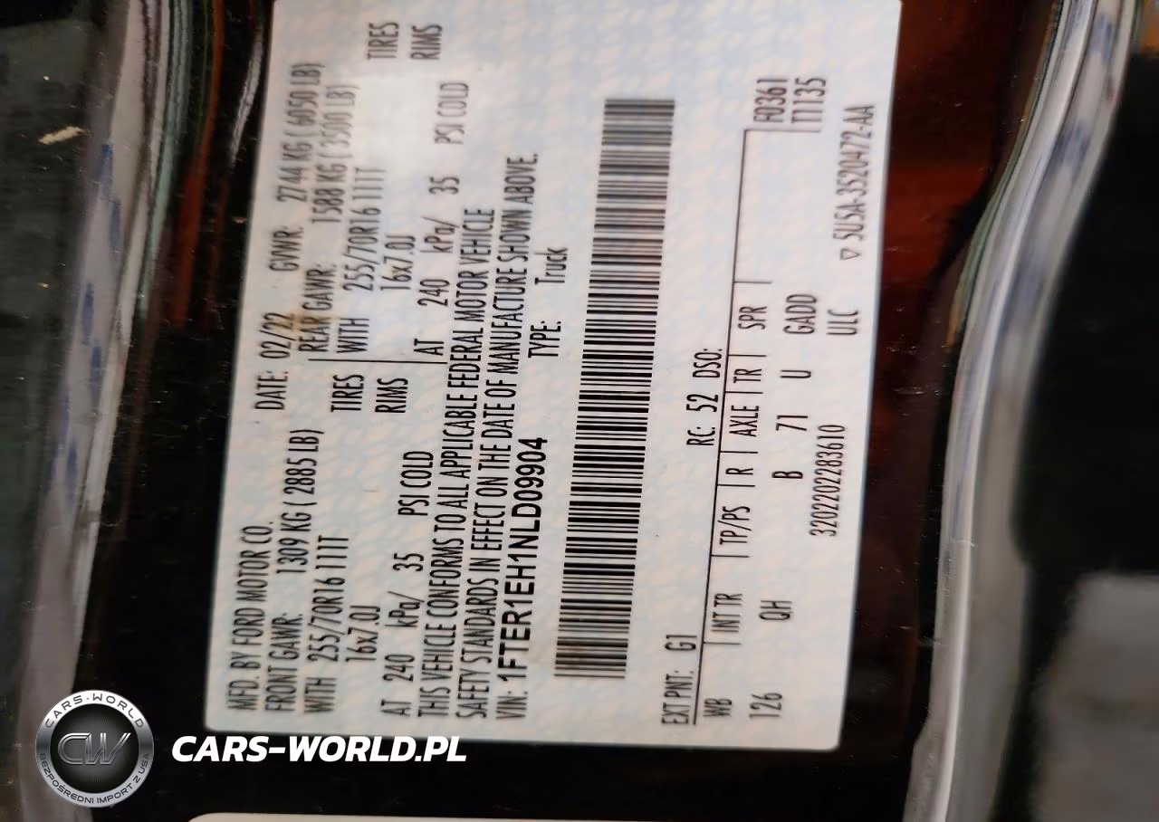 2022 Ford Ranger Xl VIN:1FTER1EH1NLD09904 - 12