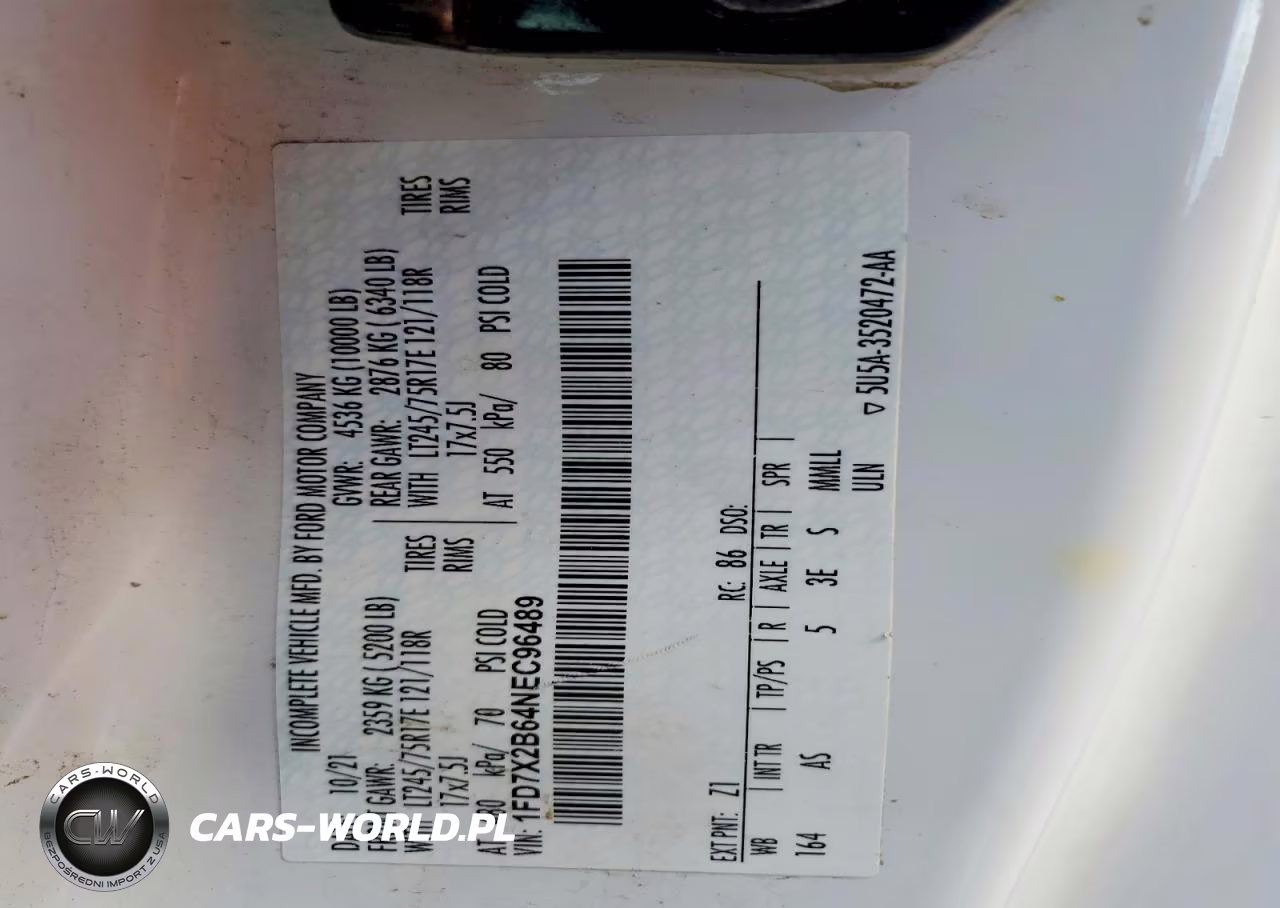 2022 Ford F250 Super Duty VIN:1FD7X2B64NEC96489 - 12
