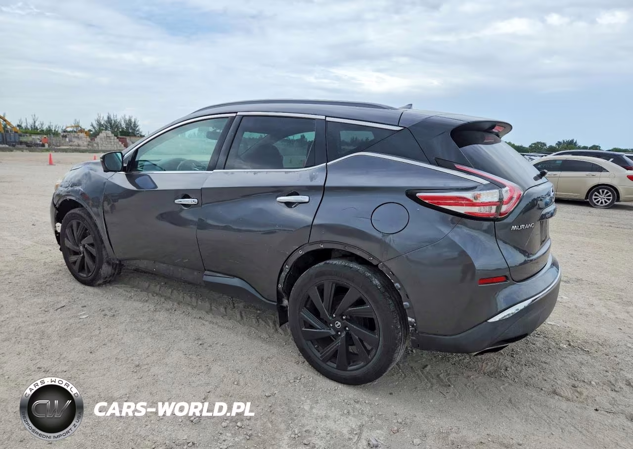 2016 Nissan Murano Sl VIN:5N1AZ2MG3GN118498 - 2