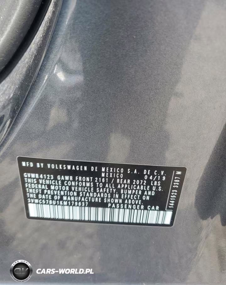 2019 Volkswagen Jetta S VIN:3VWC57BU1KM179637 - 13