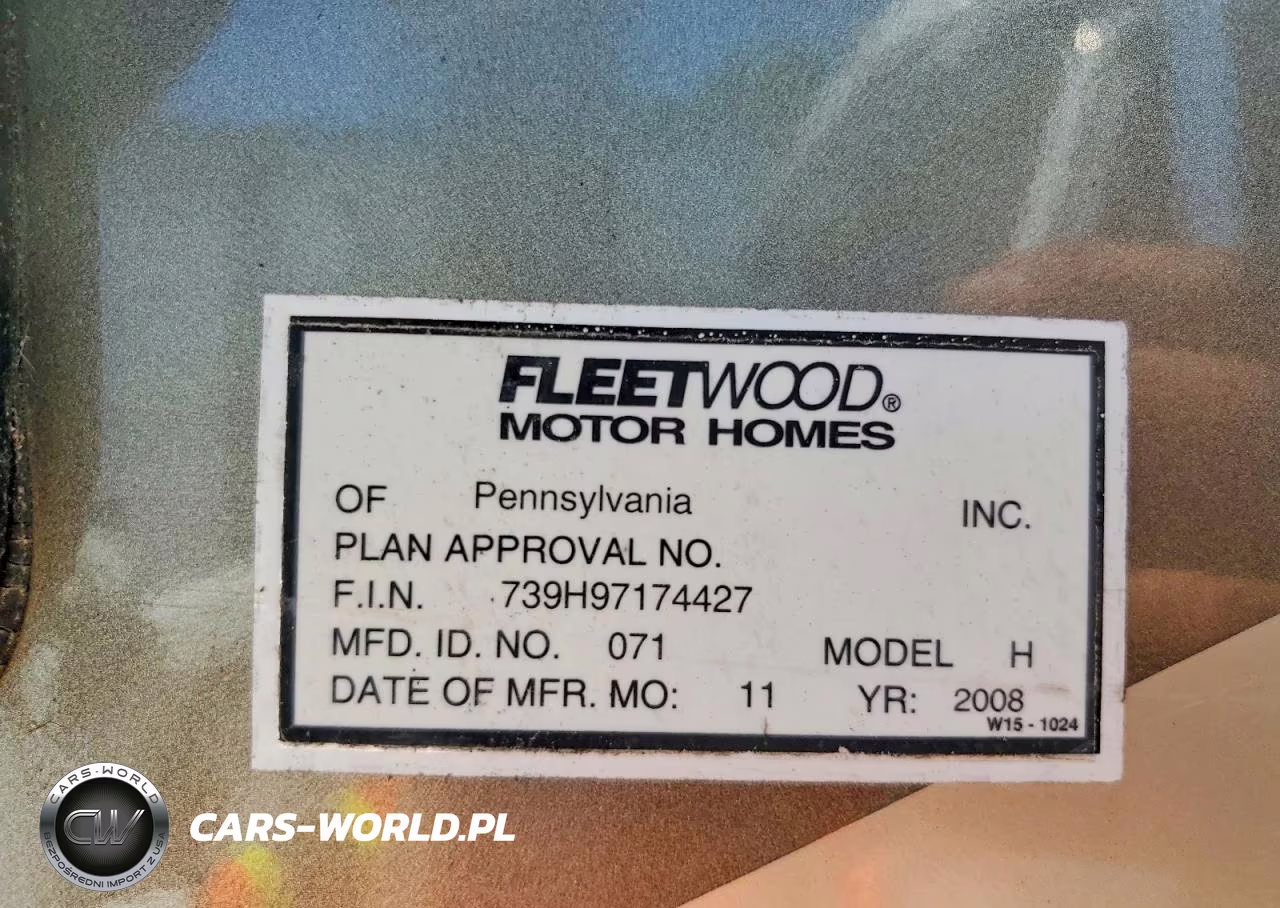2008 Fleetwood Bounder Rv VIN:1F6NF53Y880A04573 - 10