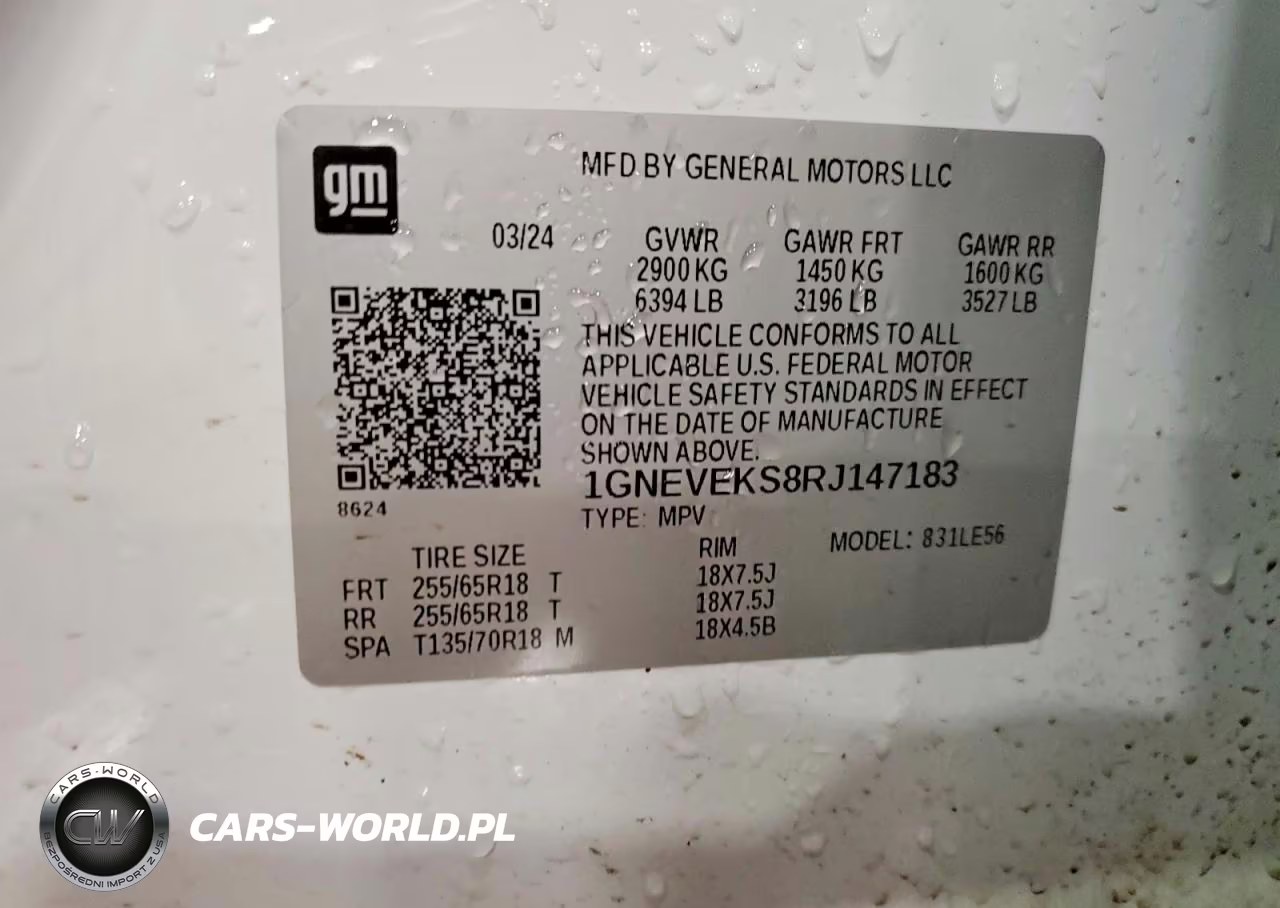 2024 Chevrolet Traverse Ls VIN:1GNEVEKS8RJ147183 - 14