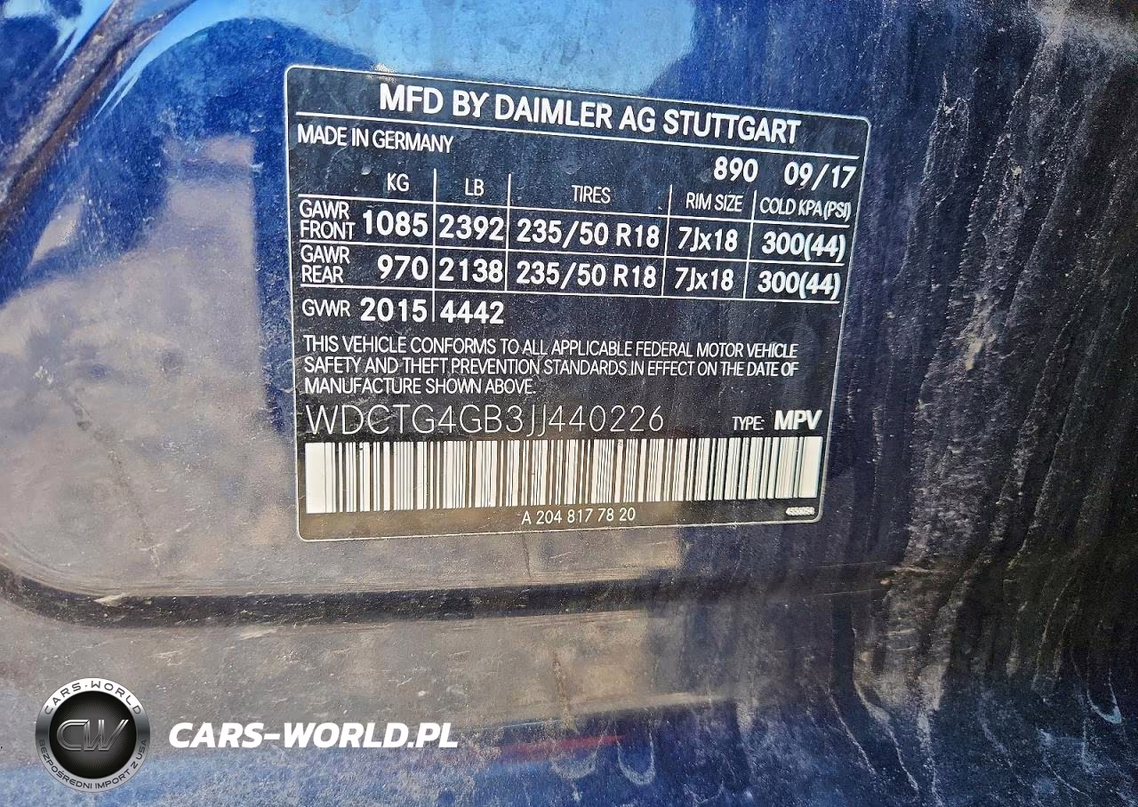 2018 Mercedes-Benz Gla 250 4Matic VIN:WDCTG4GB3JJ440226 - 14