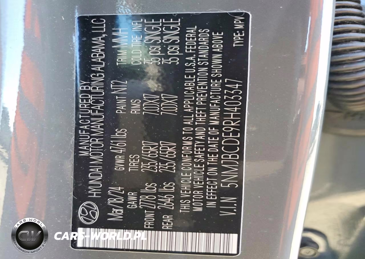 2024 Hyundai Tucson Sel VIN:5NMJBCDE9RH403347 - 13