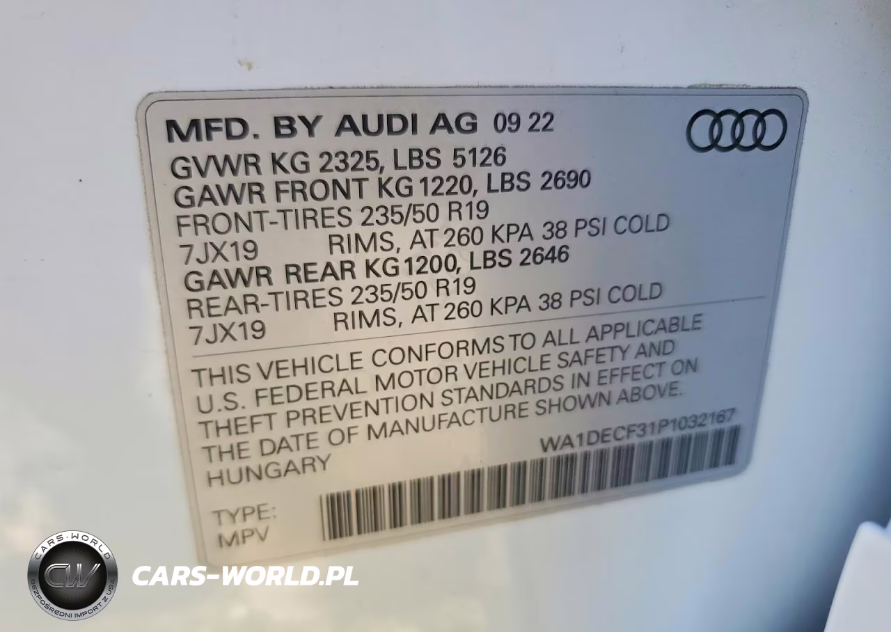 2023 Audi Q3 Premium S Line 45 VIN:WA1DECF31P1032167 - 14