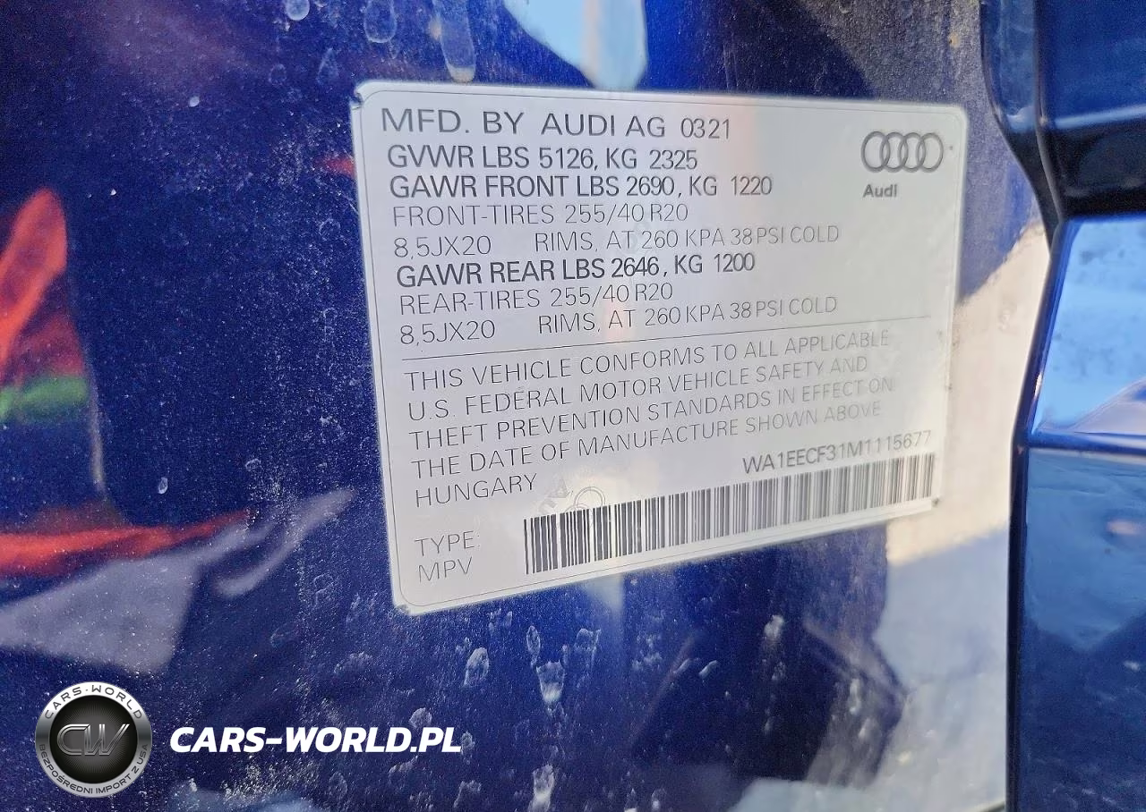 2021 Audi Q3 Premium Plus S Line 45 VIN:WA1EECF31M1115677 - 14