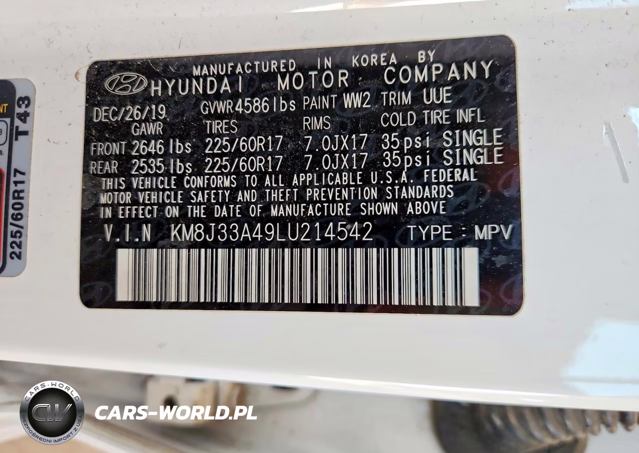 2020 Hyundai Tucson Value VIN:KM8J33A49LU214542 - 13