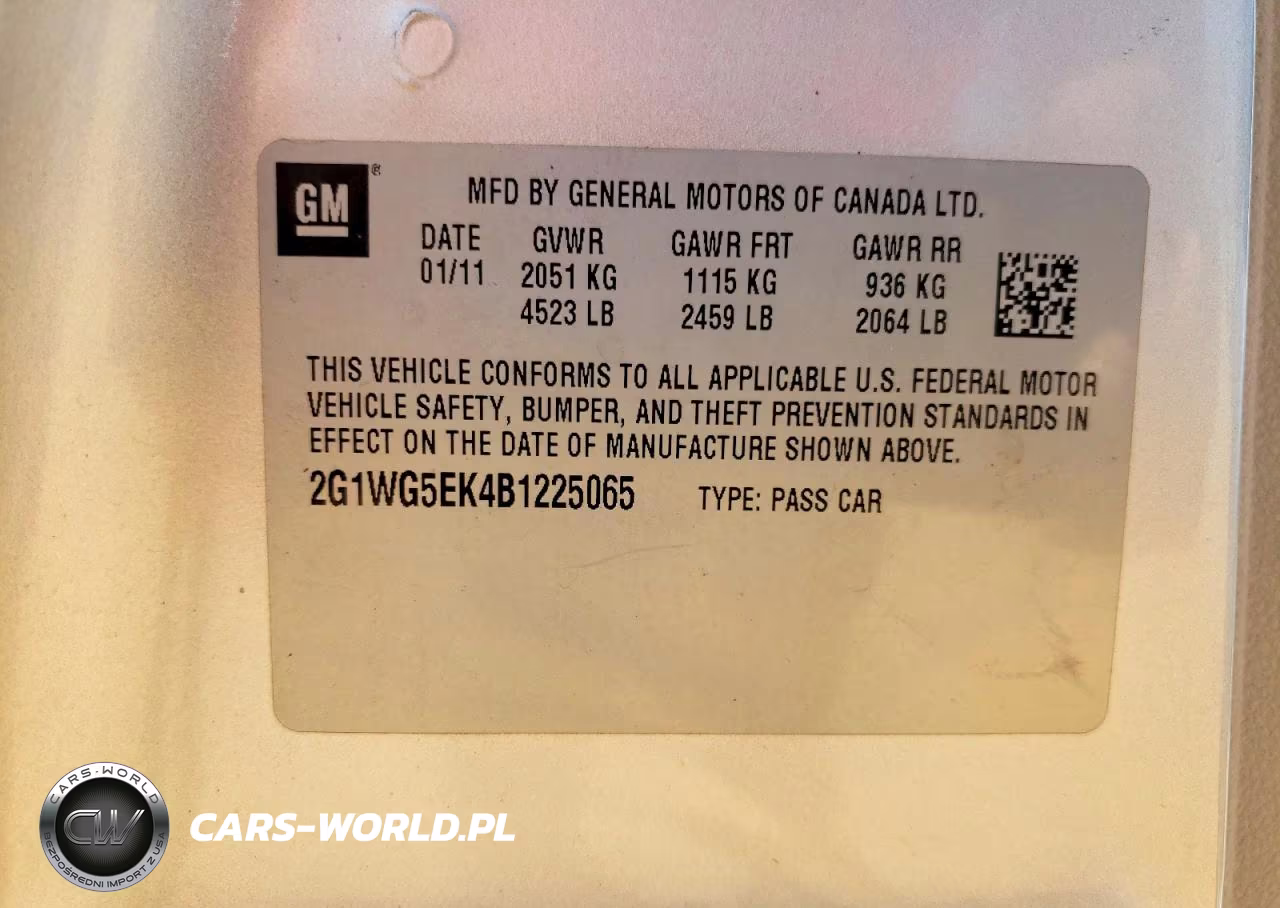 2011 Chevrolet Impala Lt VIN:2G1WG5EK4B1225065 - 12