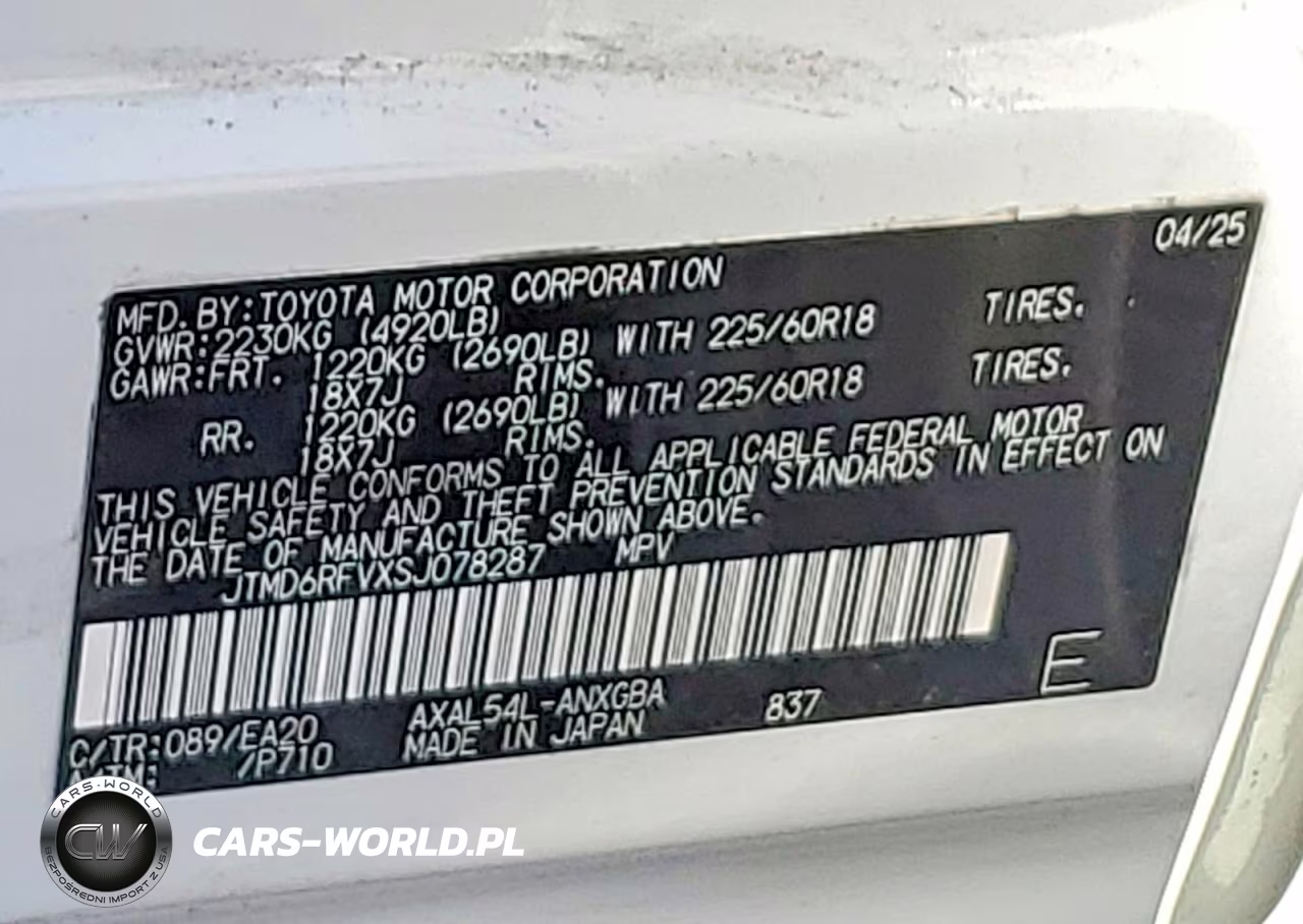 2025 Toyota Rav4 Limited VIN:JTMD6RFVXSJ078287 - 14