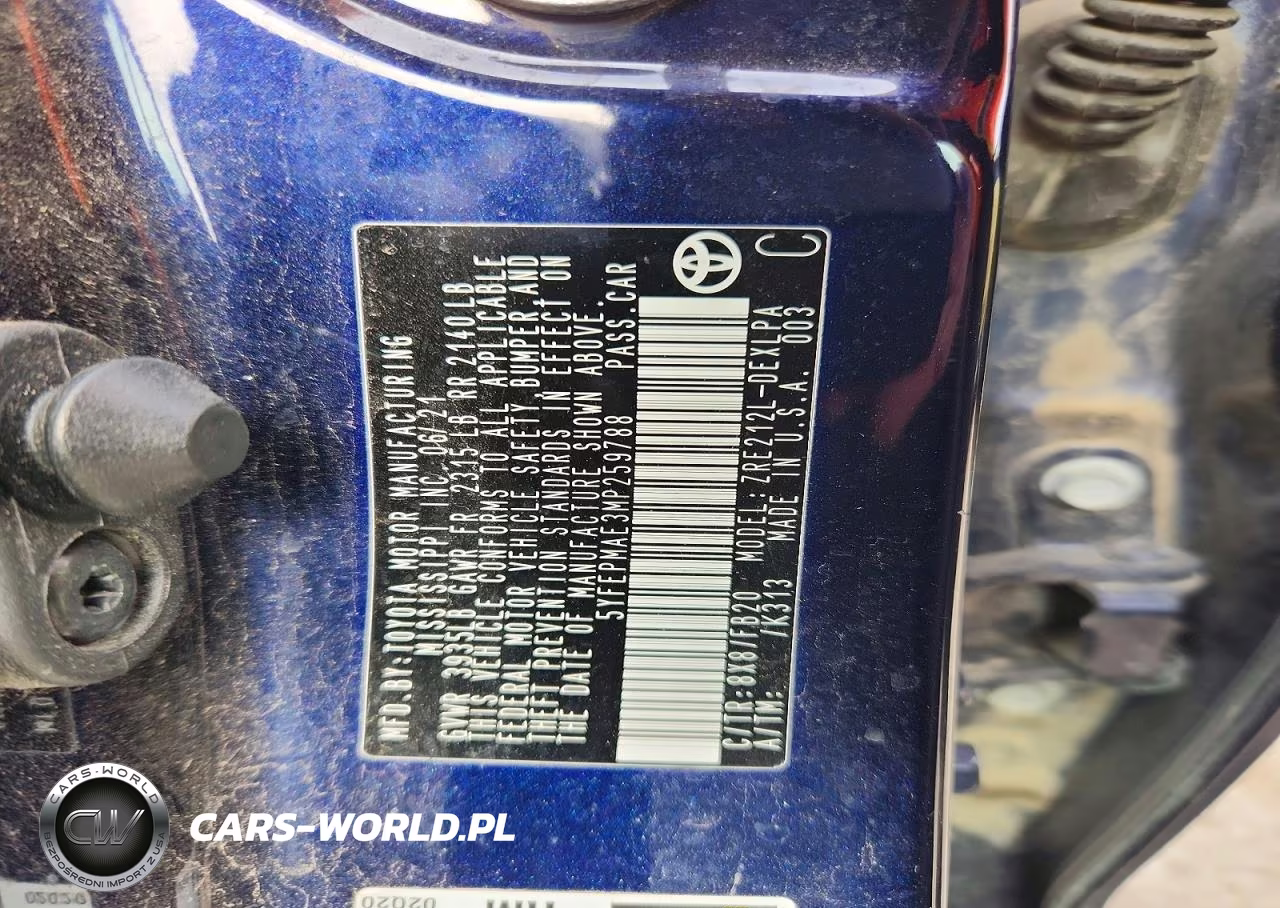 2021 Toyota Corolla Le VIN:5YFEPMAE3MP259788 - 12