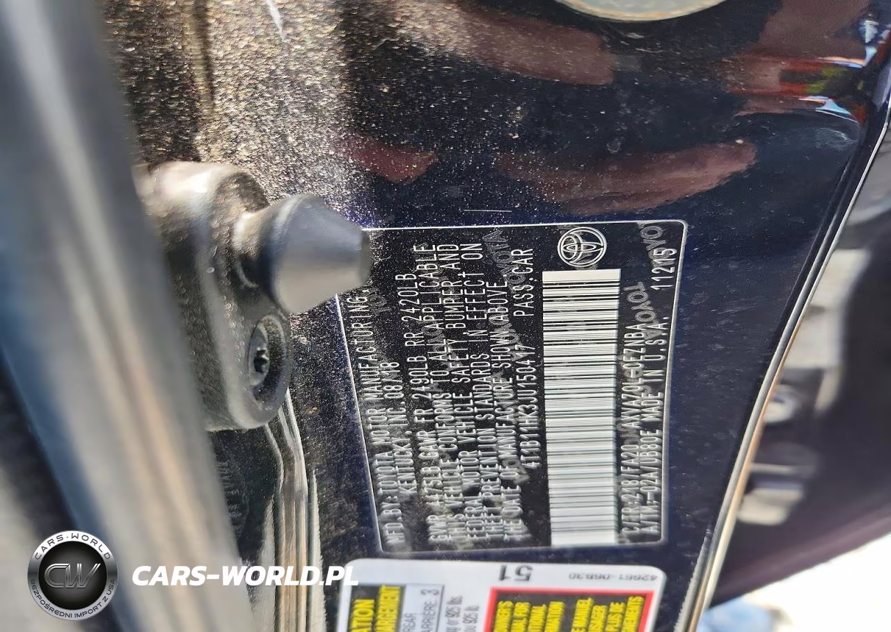 2018 Toyota Camry Le VIN:4T1B11HK3JU150417 - 12