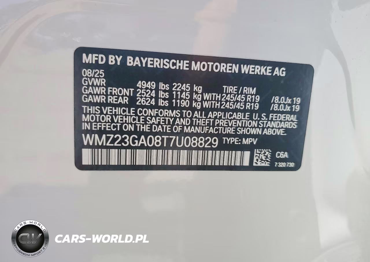 2026 Mini Countryman S All4 VIN:WMZ23GA08T7U08829 - 12