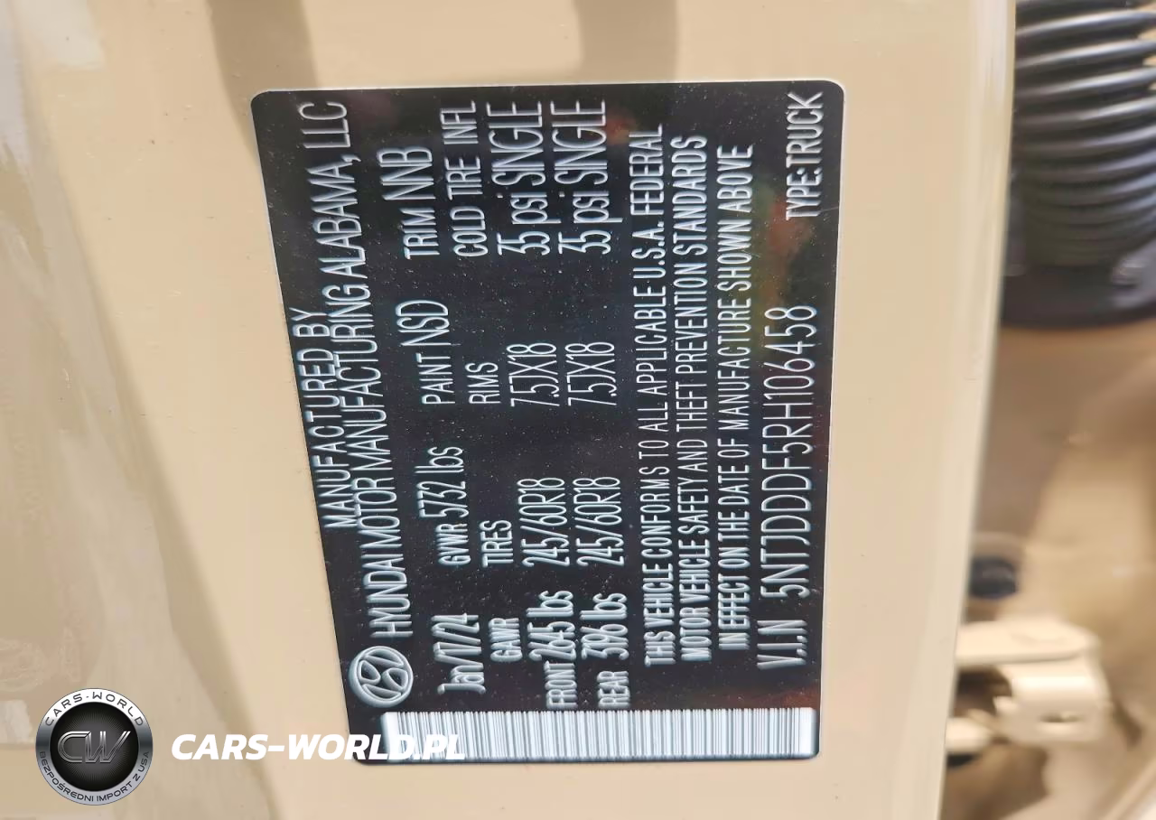 2024 Hyundai Santa Cruz Xrt VIN:5NTJDDDF5RH106458 - 12
