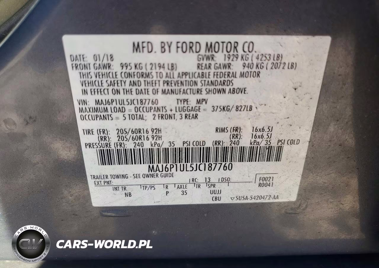 2018 Ford Ecosport Se VIN:MAJ6P1UL5JC187760 - 13