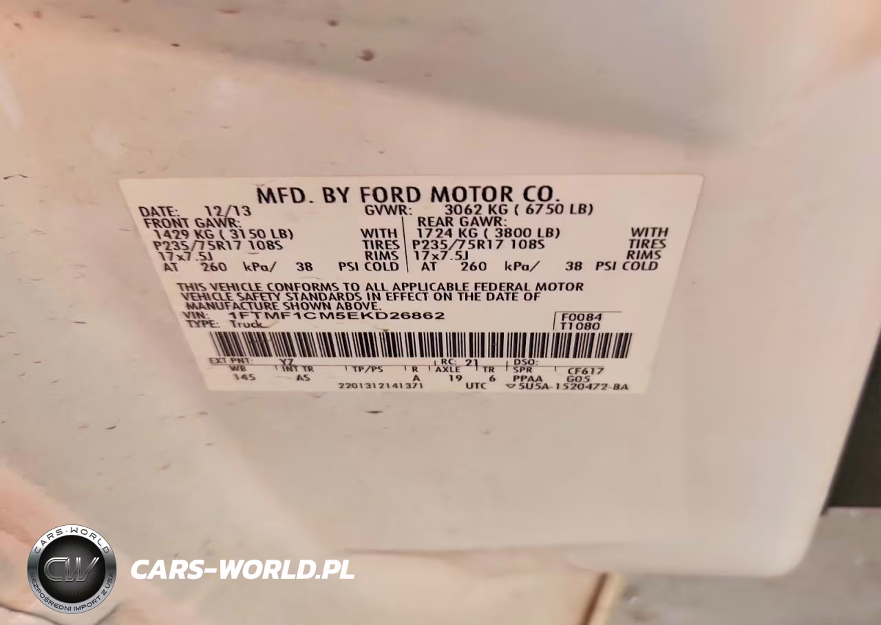 2014 Ford F150 VIN:1FTMF1CM5EKD26862 - 12