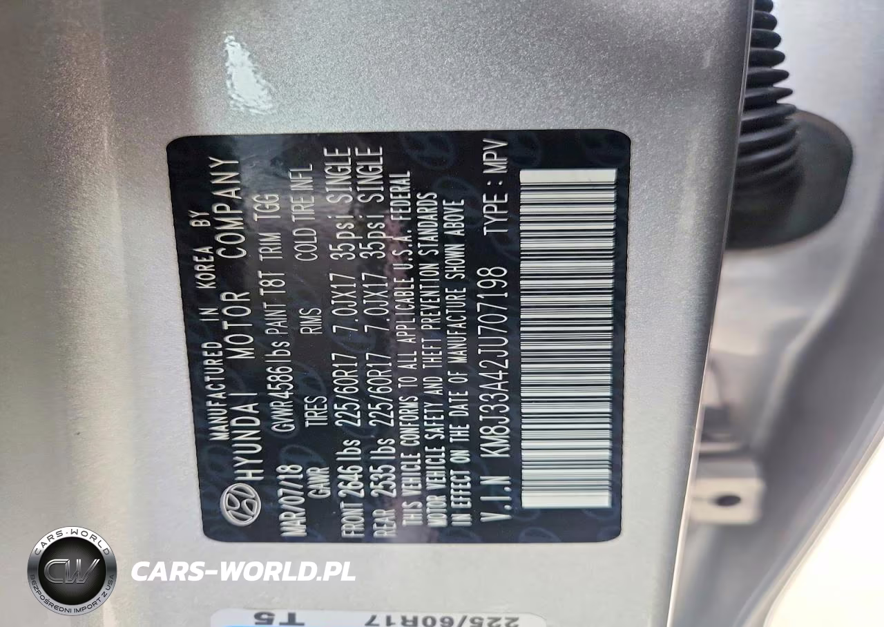 2018 Hyundai Tucson Sel VIN:KM8J33A42JU707198 - 12