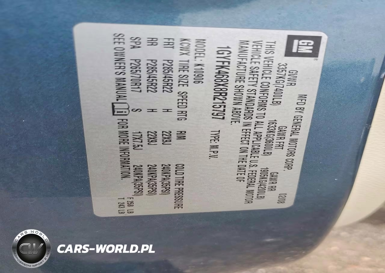 2008 Cadillac Escalade Esv VIN:1GYFK468X8R215797 - 13