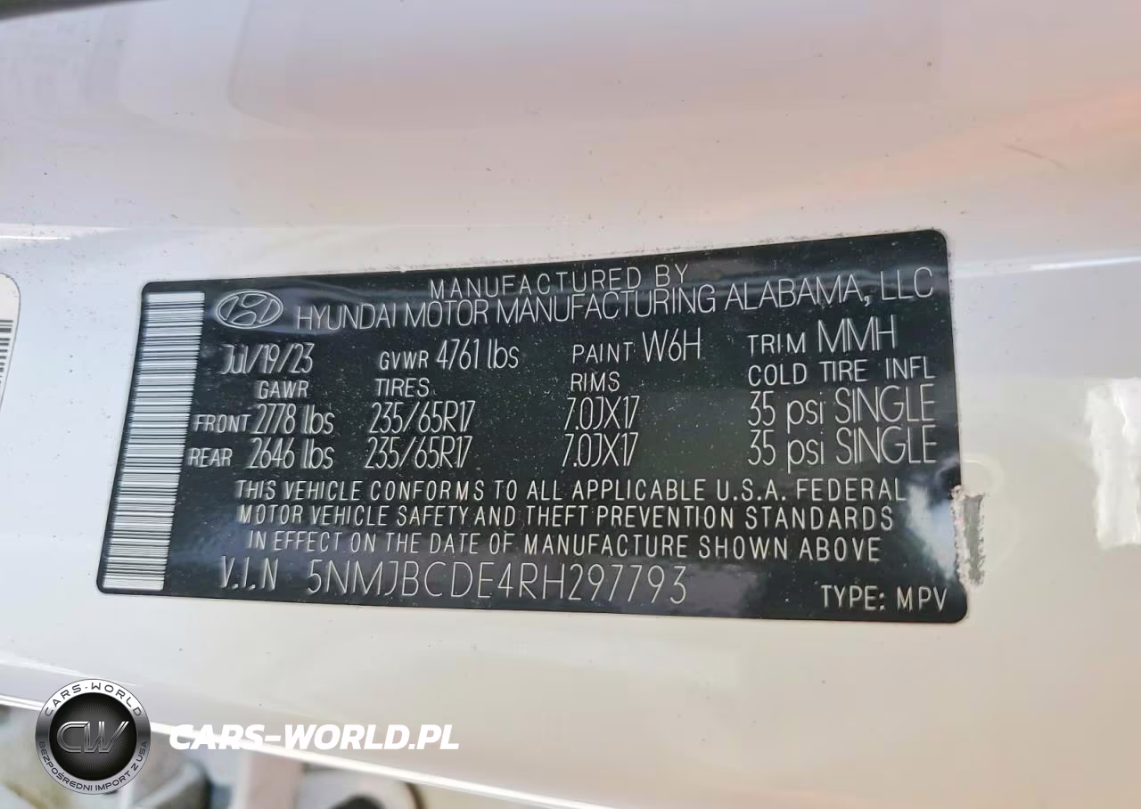 2024 Hyundai Tucson Sel VIN:5NMJBCDE4RH297793 - 13
