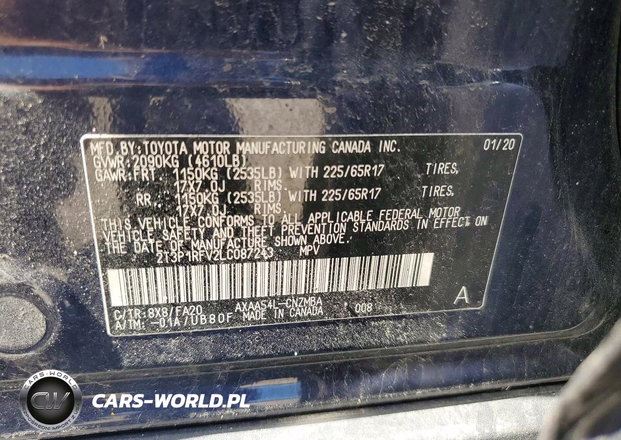 2020 Toyota Rav4 Xle VIN:2T3P1RFV2LC087243 - 13